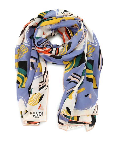 replica fendi silk scarf|Fendi touch of fur shawl.